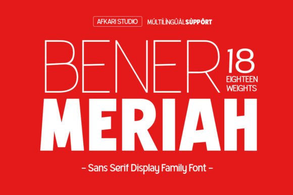Bener Meriah: A Premium Sans Serif Font for High-Impact Marketing