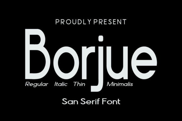 Borjue: A Timeless Sans Serif Font for Small Business Branding