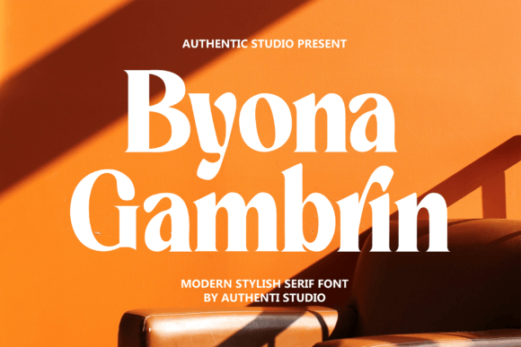 Byona Gambrin: A Serif Font That Elevates Marketing Visuals