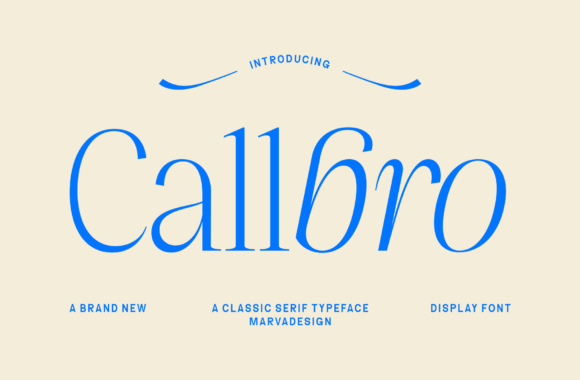 Callbro: A Sophisticated Serif Font for Handmade Creators