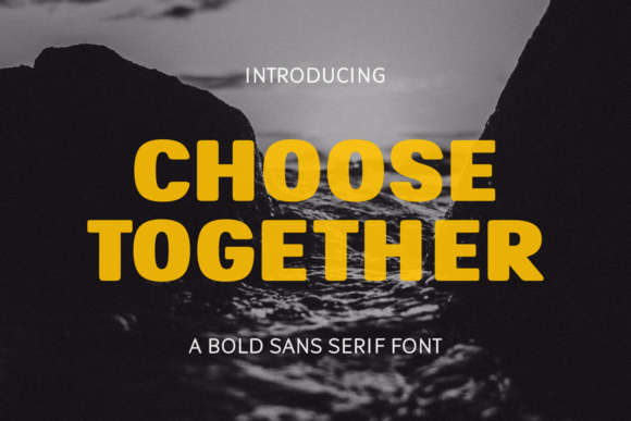 Choose Together: A Confident Sans Serif Font for Digital Design