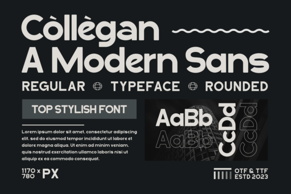 Collegan: A Modern Sans Serif Font That Elevates Handmade Design