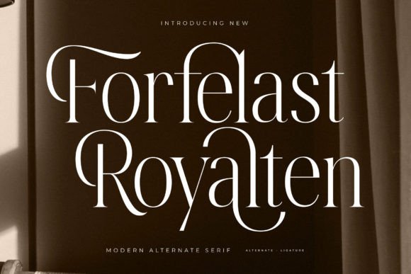 Forfelast Royalten: A Luxury Serif That Earns Its Place in Campaign Visuals