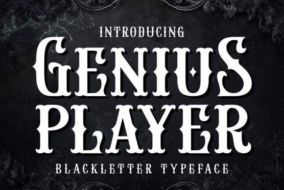Genius Player: A Blackletter Font That Elevates Real Business Branding
