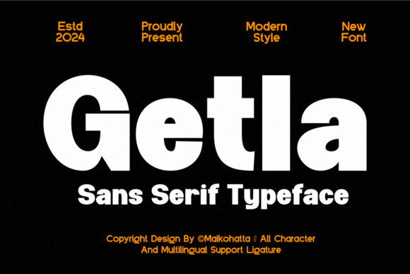 Getla: A Clean, Confident Sans Serif Font for Your Small Business