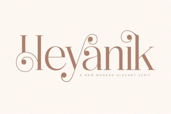 Heyanik: A Serif Typeface That Elevates Campaign Headlines