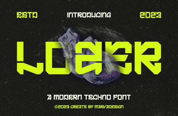 Lozer: A Futuristic Display Font for Editorial Identity