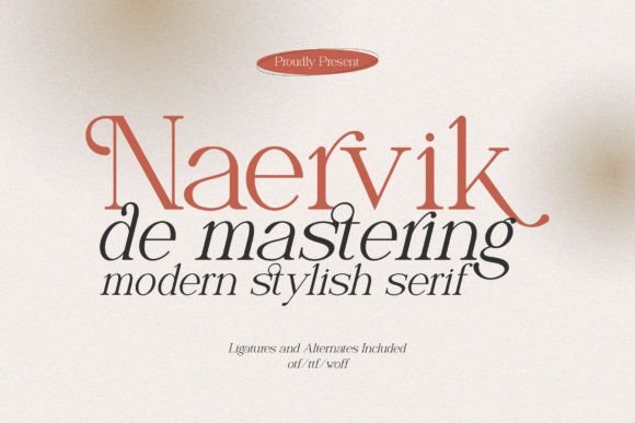 Naervik: A Modern Serif That Makes Your Brand Feel Thoughtful & True