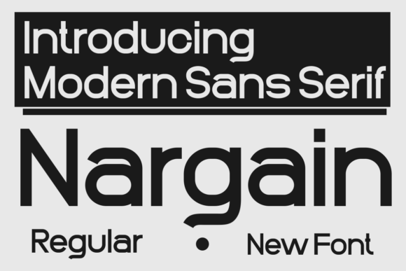 Nargain: A Modern Sans Serif Font for Small Business Branding