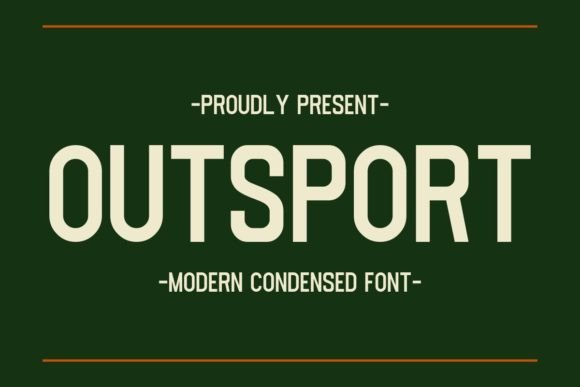 Outsport: A Bold Sans Serif Font for Handmade Creators