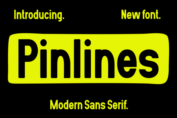 Pinlines: A Clean, Confident Sans Serif Font for Makers