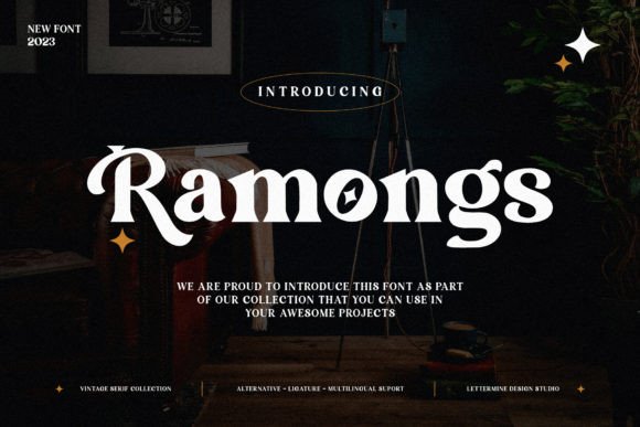 Ramongs: A Refined Serif Font for Digital Branding