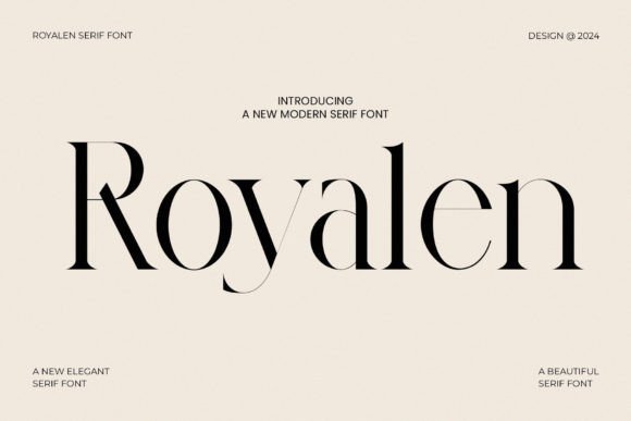 Royalen Serif Typeface for Professional Branding