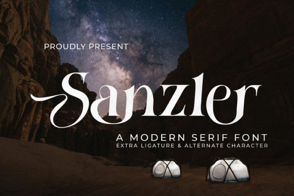 Sanzler: A Premium Serif Font That Makes Your Brand Feel Thoughtful