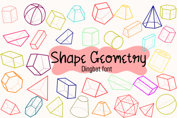 Shape Geometry Dingbat Font for Campaign Visuals