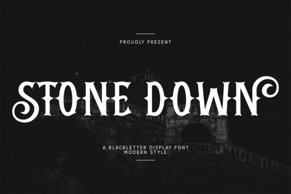 Stone Down: A Bold Blackletter Font for Handmade Charm