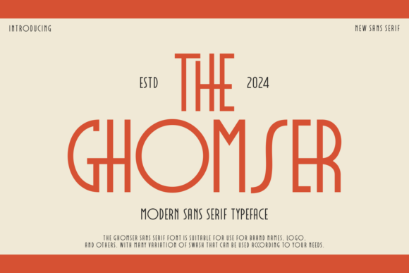 The Ghomser: A Friendly, Modern Sans Serif for Real Branding Work