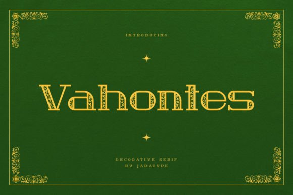Vahontes: A Decorative Serif Font for Distinctive Web Design